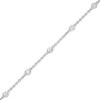 Thumbnail Image 1 of 1/5 CT. T.W. Diamond Station Bracelet in 10K White Gold - 7.25"