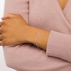 Thumbnail Image 2 of 1/5 CT. T.W. Diamond Station Bracelet in 10K White Gold - 7.25"