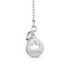 Thumbnail Image 2 of Enchanted Disney Ultimate Princess Celebration Multi-Gemstone and 1/10 CT. T.W. Diamond Key Pendant in Sterling Silver