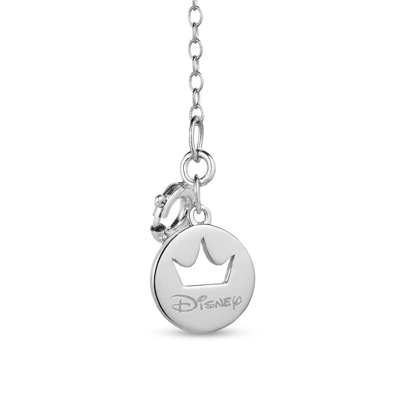 Main Image 2 of Enchanted Disney Ultimate Princess Celebration Multi-Gemstone and 1/10 CT. T.W. Diamond Key Pendant in Sterling Silver