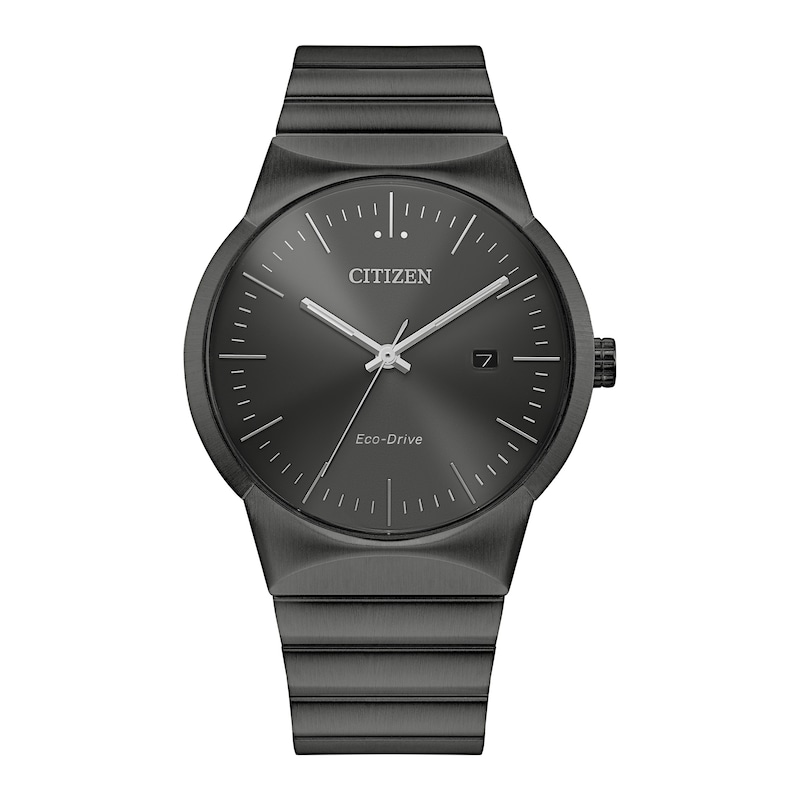 Main Image 1 of Men's Citizen Eco-Drive® Axiom Gunmetal Grey IP Watch with Grey Dial (Model: BM7587-52H)