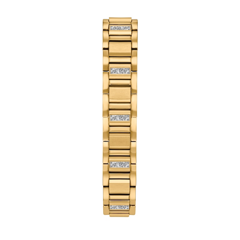 Main Image 3 of Men's Citizen Eco-Drive® Crystal Accent Gold-Tone Watch and Link Chain Bracelet Box Set (Model: CA0752-66P)
