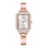 CITIZEN EM0983-51A SILHOUETTE ECO-DRIVE WHITE DIAL ROSE GOLD WOMENS WATCH Amazon.com: Citizen Women main image 4