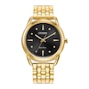 Thumbnail Image 0 of Ladies' Citizen Eco-Drive® Dress Classic Gold-Tone Watch with Black Dial (Model: FE7092-50E)