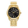 Thumbnail Image 0 of Ladies' Citizen Eco-Drive® Dress Classic Gold-Tone Watch with Black Dial (Model: FE7092-50E)