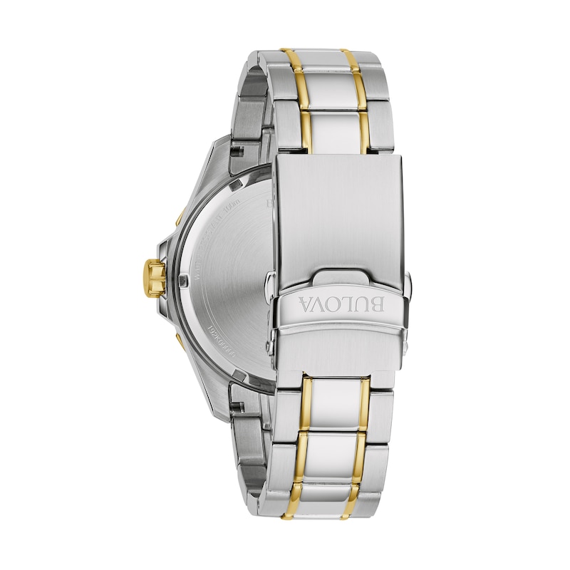 Main Image 3 of Men's Bulova Marine Star Two-Tone Watch with Blue Dial (Model: 98B384)