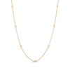 Thumbnail Image 1 of 1/5 CT. T.W. Diamond Station Necklace in 10K Rose Gold