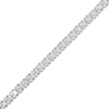 3 CT. T.W. Certified Lab-Created Baguette and Round Diamond Alternating Tennis Bracelet in 14K White Gold (F/SI2)