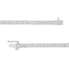 3 CT. T.W. Certified Lab-Created Baguette and Round Diamond Alternating Tennis Bracelet in 14K White Gold (F/SI2)