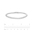 3 CT. T.W. Certified Lab-Created Baguette and Round Diamond Alternating Tennis Bracelet in 14K White Gold (F/SI2)