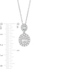 Thumbnail Image 2 of Marilyn Monroe™ Collection 1/2 CT. T.W. Oval-Shaped Multi-Diamond Frame Pendant in 10K White Gold