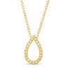 Thumbnail Image 1 of Remixed Reimagined 1/6 CT. T.W. Diamond Open Pear-Shaped Pendant in 10K Gold