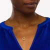 Thumbnail Image 2 of Remixed Reimagined 1/6 CT. T.W. Diamond Open Pear-Shaped Pendant in 10K Gold