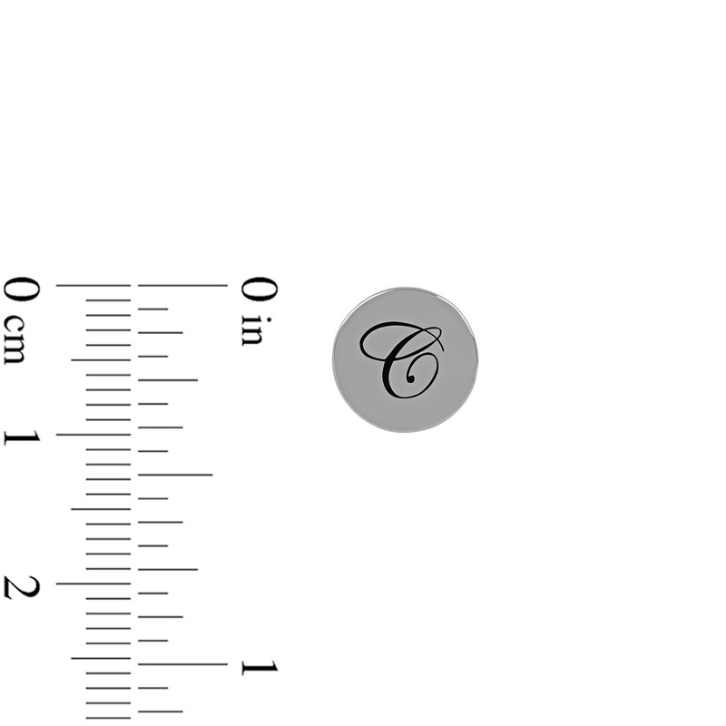 Kathryn Sterling Silver Antiqued Oval Bead in Script Font Kathryn Sterling Silver Antiqued Oval Bead in Script Font