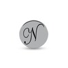 Smart Watch Charms by Zales Cursive Letter N in Sterling Silver | Zales