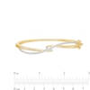 Thumbnail Image 3 of 1/2 CT. T.W. Diamond Twist Knot Bangle in 10K Gold