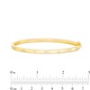 Thumbnail Image 3 of 1/3 CT. T.W. Marquise and Round Diamond Alternating Bangle in 10K Gold – 7.5"