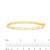 Thumbnail Image 2 of 1/3 CT. T.W. Marquise and Round Diamond Alternating Bangle in 10K Gold – 7.5"