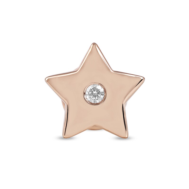 Smart Watch Charms by Zales Diamond Accent Star in Sterling Silver with