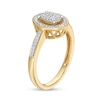 Thumbnail Image 3 of 1/6 CT. T.W. Oval-Shaped Multi-Diamond Frame Promise Ring in 10K Gold