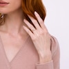 Thumbnail Image 2 of 1/15 CT. T.W. Marquise-Shaped Multi-Diamond Frame Twisted Split Shank Promise Ring in 10K Gold