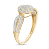 Thumbnail Image 3 of 1/10 CT. T.W. Multi-Diamond Frame Loop Shank Promise Ring in 10K Gold