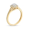 Thumbnail Image 3 of 1/5 CT. T.W. Cushion-Shaped Multi-Diamond Frame Split Shank Promise Ring in 10K Gold