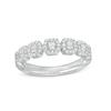 Thumbnail Image 1 of 1/3 CT. T.W. Emerald-Shape Multi-Diamond Frame Ring in 10K White Gold