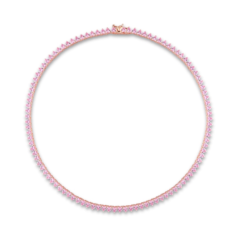 Pink Sapphire Tennis Choker