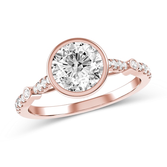 Diamond Engagement Ring in 10K Rose Gold