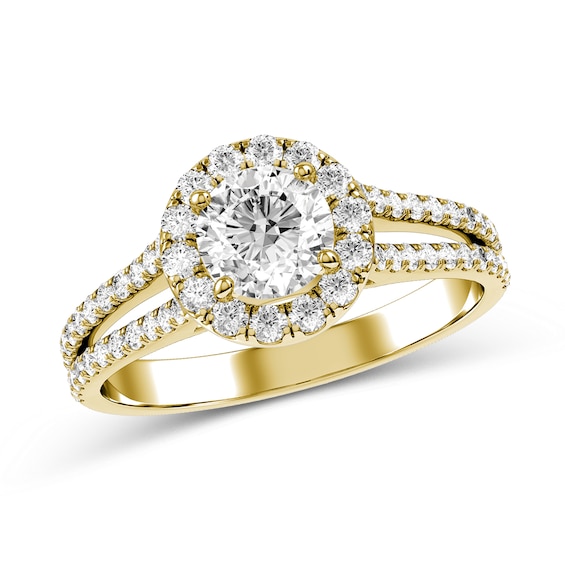 Diamond Engagement Ring in 10K Gold