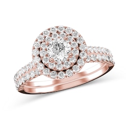 Diamond Bridal Set in 10K Rose Gold