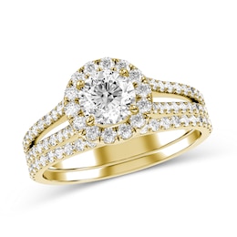 Diamond Bridal Set in 10K Gold