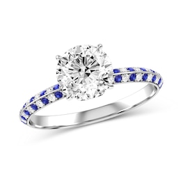 Diamond Engagement Ring in 10K White Gold