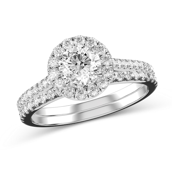 Diamond Bridal Set in 10K White Gold