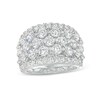 Thumbnail Image 1 of 4 CT. T.W. Certified Lab-Grown Diamond Multi-Row Ring in 14K White Gold (F/SI2)
