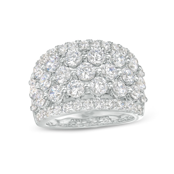 4 CT. T.w. Certified Lab-Grown Diamond Multi-Row Ring in 14K White Gold (F/Si2)