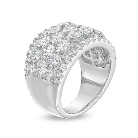 4 CT. T.w. Certified Lab-Grown Diamond Multi-Row Ring in 14K White Gold (F/Si2)