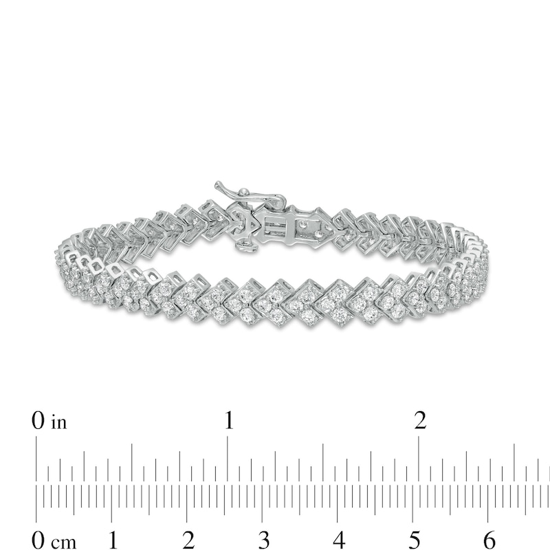 4 CT. T.W. Certified Lab-Created Diamond Tennis Bracelet in 14K White Gold (F/SI2)