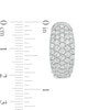 Thumbnail Image 3 of 2 CT. T.W. Certified Lab-Grown Multi-Diamond Hoop Earrings in 14K White Gold (F/SI2)