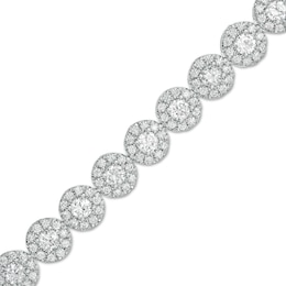 7 CT. T.W. Certified Lab-Created Multi-Diamond Bracelet in 14K White Gold (F/SI2) – 7.25&quot;