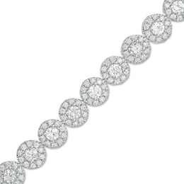7 CT. T.W. Certified Lab-Grown Multi-Diamond Bracelet in 14K White Gold (F/SI2) – 7.25"