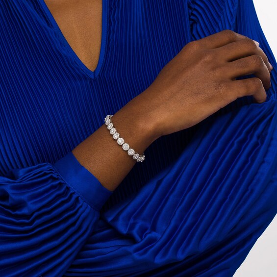 7 CT. T.w. Certified Lab-Grown Multi-Diamond Bracelet in 14K White Gold (F/Si2) â 7.25"
