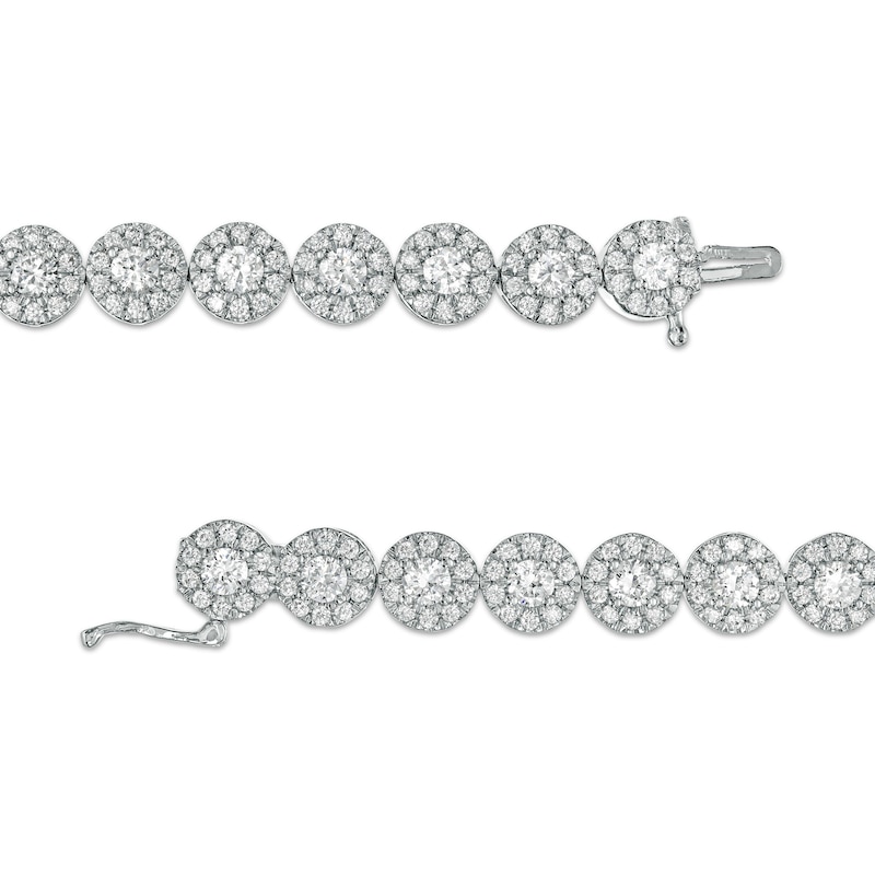7 CT. T.W. Certified Lab-Created Multi-Diamond Bracelet in 14K White Gold (F/SI2) – 7.25"