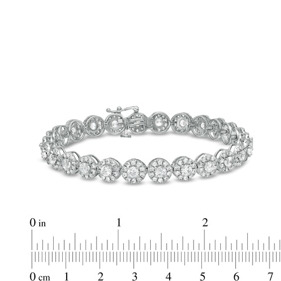 7 CT. T.w. Certified Lab-Grown Multi-Diamond Bracelet in 14K White Gold (F/Si2) â 7.25"