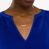 Thumbnail Image 1 of 1 CT. T.W. Certified Lab-Created Diamond Graduated Necklace in 14K White Gold (F/SI2)