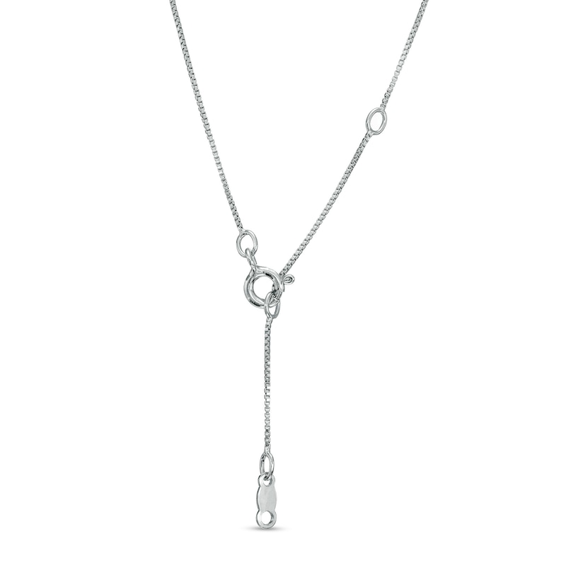 1 CT. T.W. Certified Lab-Created Diamond Graduated Necklace in 14K White Gold (F/SI2)