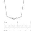 Thumbnail Image 3 of 1 CT. T.W. Certified Lab-Created Diamond Graduated Necklace in 14K White Gold (F/SI2)