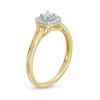 Thumbnail Image 3 of Cherished Promise Collection™ 1/8 CT. T.W. Princess-Cut Diamond Cushion Frame Split Shank Promise Ring in 10K Gold