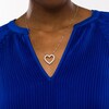 Thumbnail Image 2 of 2 CT. T.W. Certified Lab-Created Diamond Heart Necklace in 14K White Gold (F/SI2)